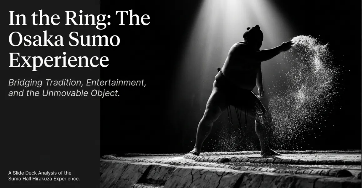 Sumo Hall Hirakuza Osaka authentic live sumo show with retired professional wrestlers